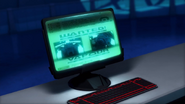 Vapor's wanted poster in a computer screen of the Precinct