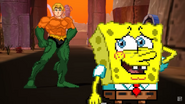 SpongeBob nervously chuckling.