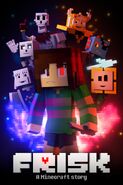Sans in the poster of EnchantedMob's Undertale series