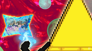Discord and Bill noticing the interdimensional rift to Equestria.