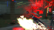 Gojo blowing up Makima with Cursed Technique Reversal: Red.
