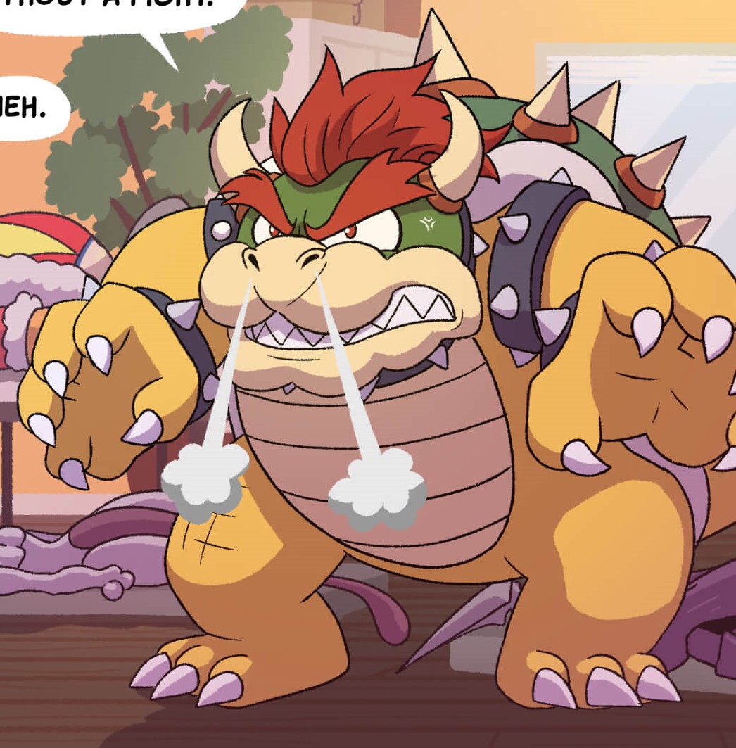 The animators had no right to make Bowser look this devastated. We