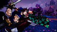 Jonathan using Scarlet Overdrive on Tanjiro.