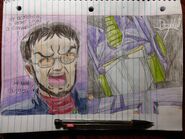 Optimus Prime calling Gendo Ikari out for his actions by drawn mcolebro.