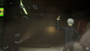 Gojo destroying Makima's chain.