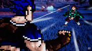Jonathan's opening thread being found by Tanjiro.