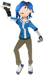 Tari holding a Nintendo controller.