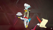 Discord in a chef's outfit.