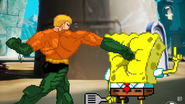 SpongeBob being punched again.
