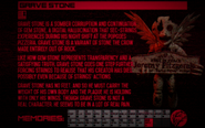Grave Stone's memory card.