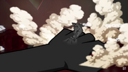 Discord being crushed by Bill's hand.
