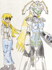 Armored Police Meldion and Aoi Yuki