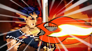 Jonathan blocking a sword strike.