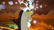 Discord talking to the audience.