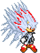 Mega Hyper Shadic, the most powerful form of Shadic the Hedgehog.