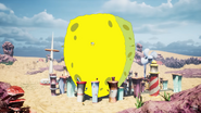SpongeBob after having absorbed all the water on Earth.