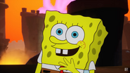 SpongeBob mistaking Super Friends Aquaman for Mermaid Man.