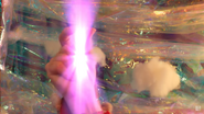 Discord having the hand in his mouth snap its fingers.