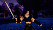 Jonathan retrieving his sword.