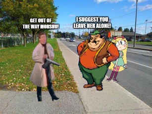 Morshu stops Rick Astley 5172 just in the nick of time