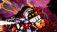 Jonathan landing the final hit to send Tanjiro flying.