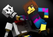 Frisk kills Papyrus