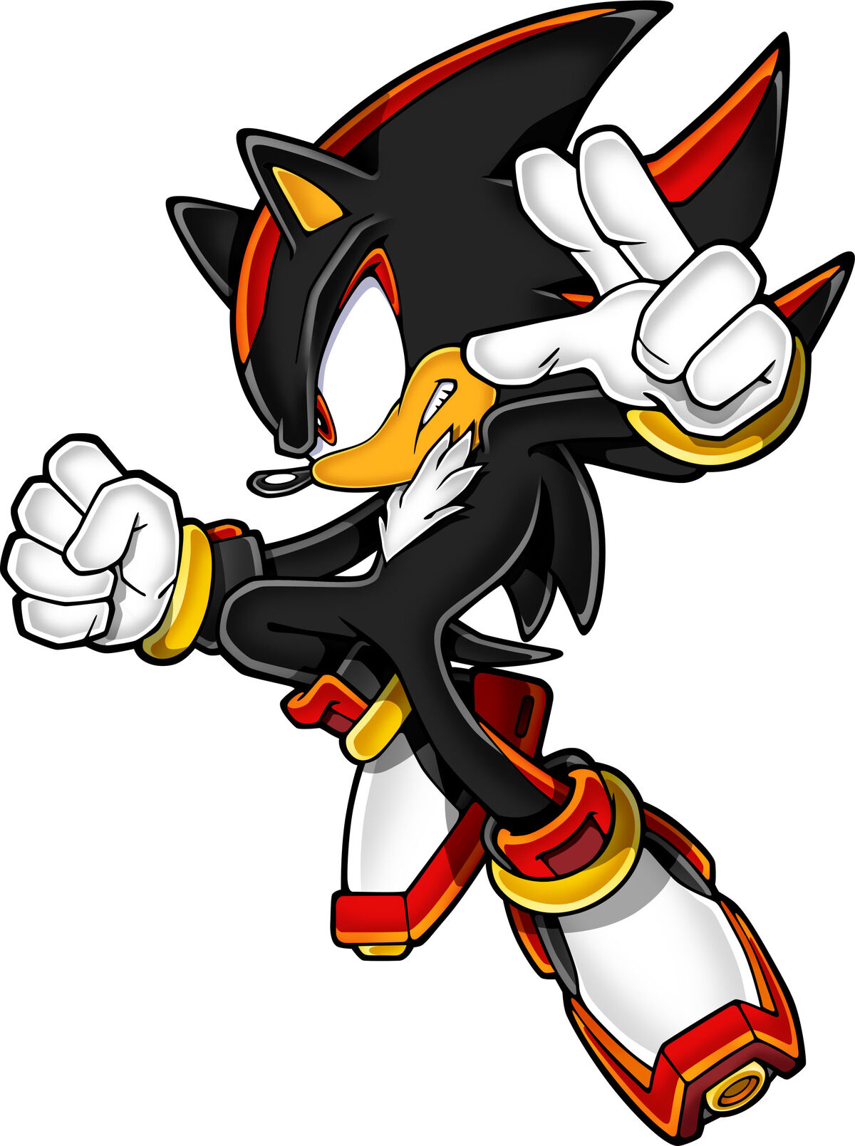 27853 - safe, artist:ry-spirit, shadow the hedgehog (sonic), hedgehog,  mammal, anthro, cc by-nc-nd, creative commons, sega, sonic the hedgehog  (series), 2018, gun, handgun, high res, male, meme, pistol, probably a  glock, quills