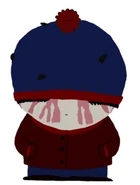 Stan's eyes dripping more blood, with his clothes becoming much darker.