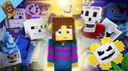 Sans in the thumbnail of EnchantedMob's Undertale Full Movie