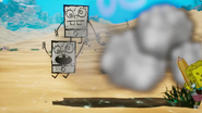 SpongeBob drawing many DoobleBobs.