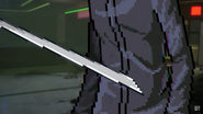 Gojo's Infinity decelerating Makima's slash to where it is not moving.