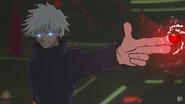 Gojo charging up another Cursed Technique Reversal: Red.