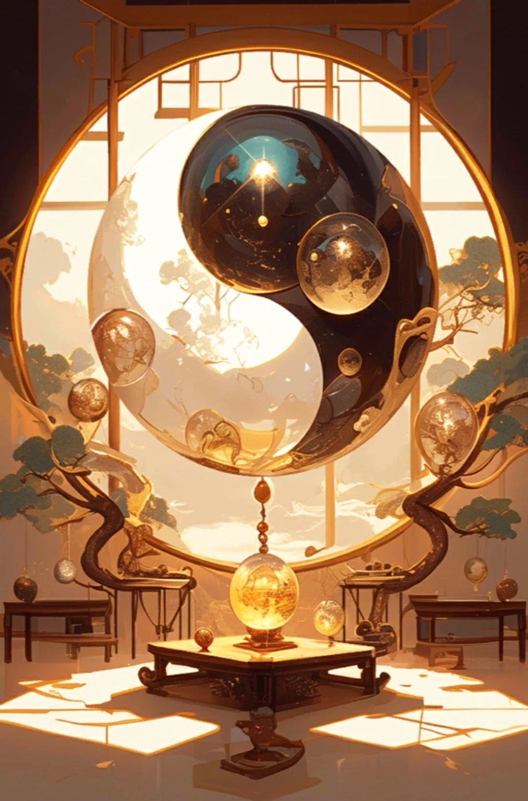 yin and yang retro 1