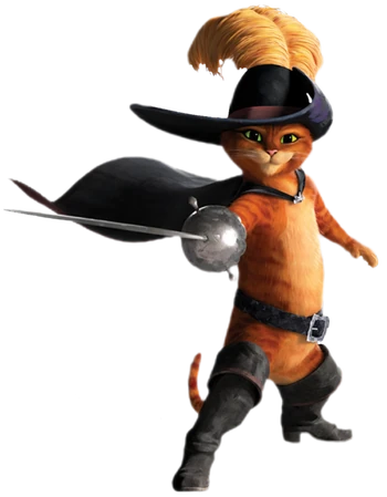 Meu gato aprendeu a imitar o Gato de Botas do Shrek. Agora é