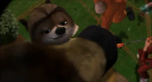 AJ outsmarting Vincent, which falling into trap along Gladys and Dwayne.png (905 KB) RJ outsmarts Vincent, which causes him to fall into a trap along with Gladys and Dwayne.