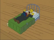 Homer Simpson sings in a Springfield Opera House in the opera La bohème as Rodolfo by singing, "Mimi!".