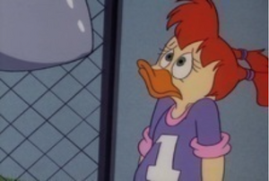 Gosalyn at the mercy of Darkwarrior Duck