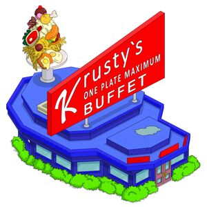 Krusty's One Plate Maximum Buffet