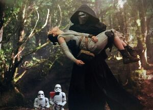 Kylo Ren kidnaps Rey