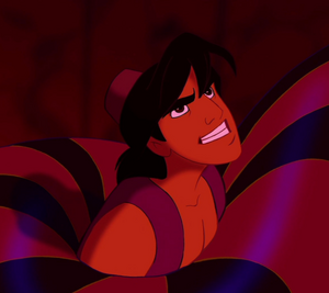 Aladdin outsmarting Jafar