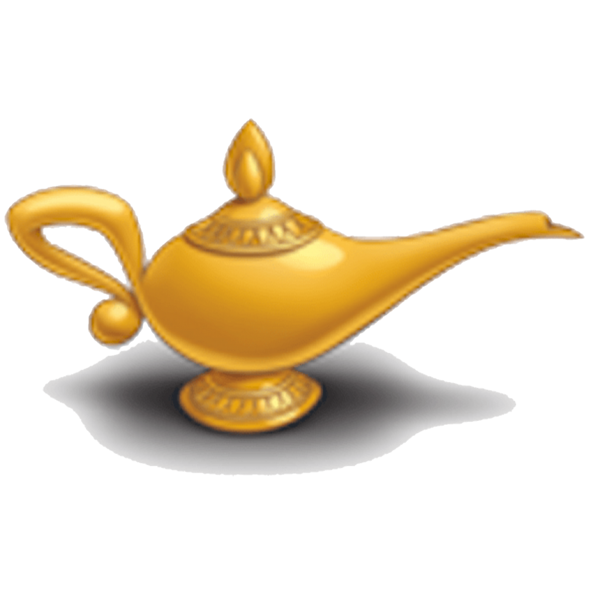 Free: Genie Mr Peabody S By Mead On - Disney Aladdin Lamp Png