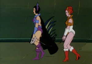 Teela kidnapped by Evil-Lyn.