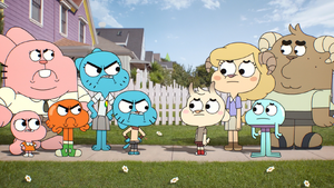 The Wattersons facing their evil selves