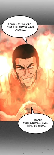 Nugal swearing his loyalty to Engen.