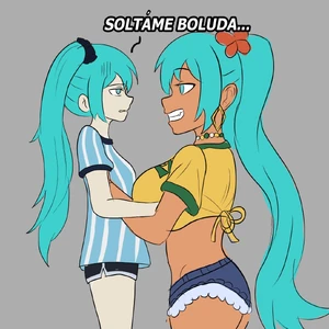 Miku brésilienne taquine Miku argentinienne