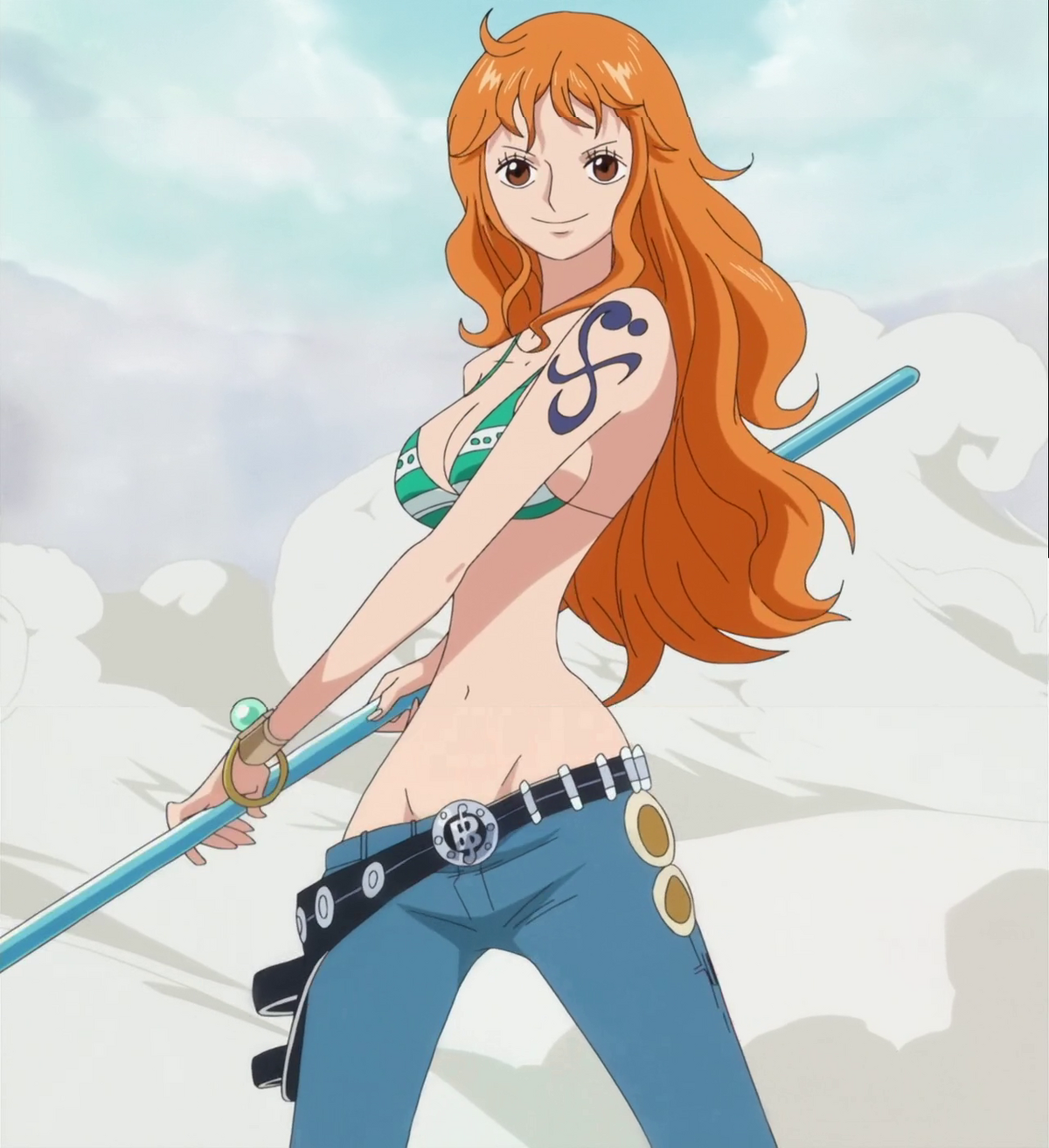 Porte-Clés de Dessin Animé One Piece pour Fille, Rick, Luffy, Nami