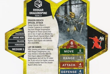 Heroscape Moltenclaw Utgar Dragon Hero D&D Pathfinder