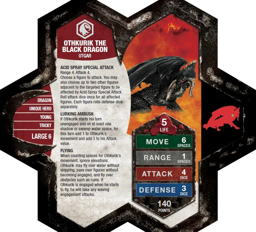 Othkurik the Black Dragon | HeroScape Wiki | Fandom
