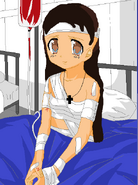 Philippines in hospital after the battle with Japan.(Right now she is Forgiving him)