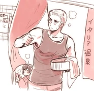 The Axis at an Italian hot spring[11]